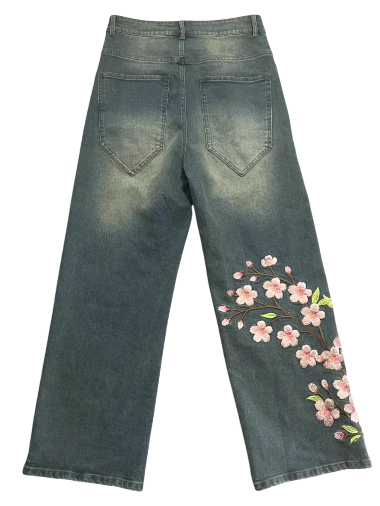 Unisex Sakura Jeans-IYAMIUIO