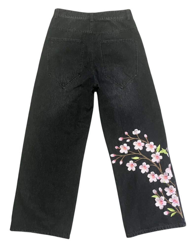 Unisex Sakura Jeans-IYAMIUIO