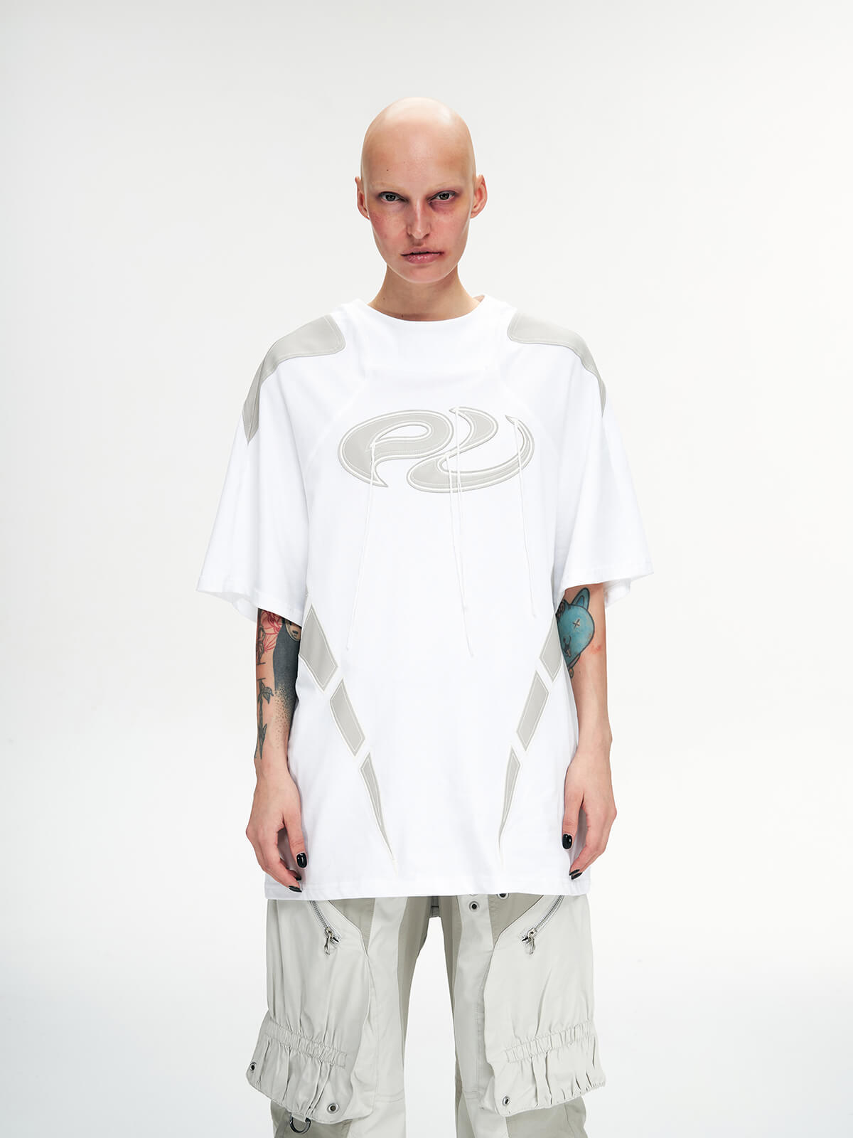 Personsoul Logo With Tassel Oversized T-Shirt-IYAMIUIO