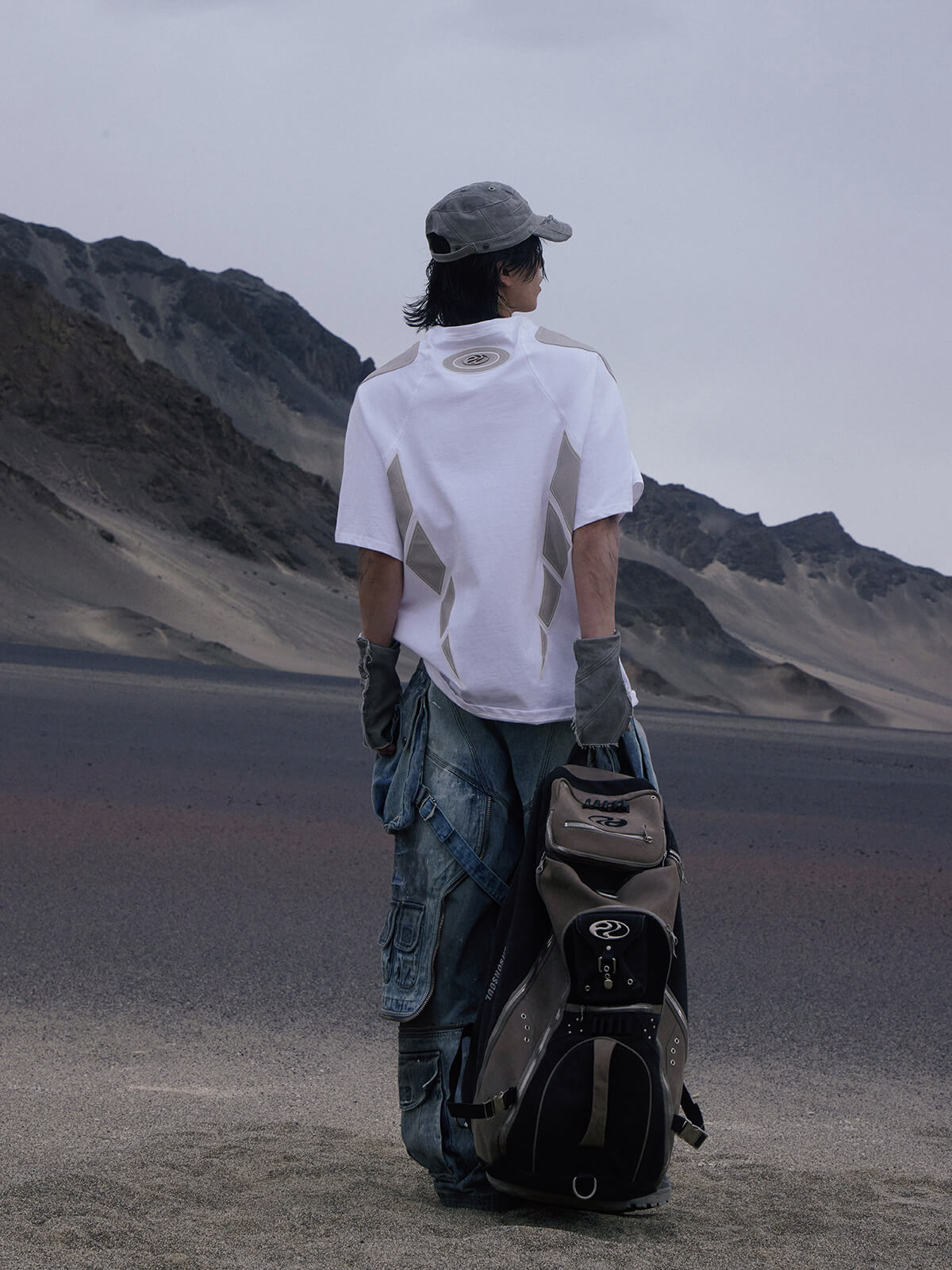 Personsoul Logo With Tassel Oversized T-Shirt-IYAMIUIO