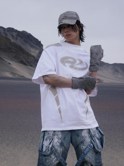 Personsoul Logo With Tassel Oversized T-Shirt-IYAMIUIO