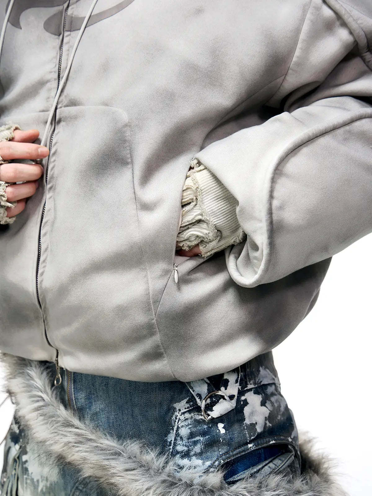 Personsoul Yuan Symbol Puffer Jacket-IYAMIUIO