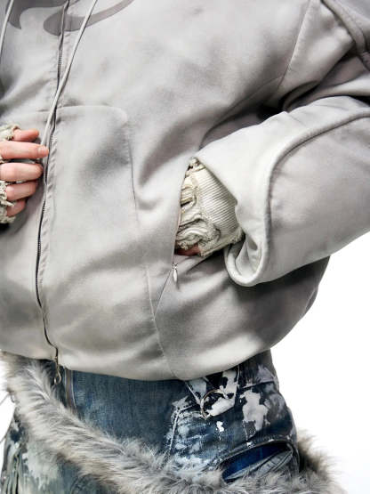 Personsoul Yuan Symbol Puffer Jacket-IYAMIUIO