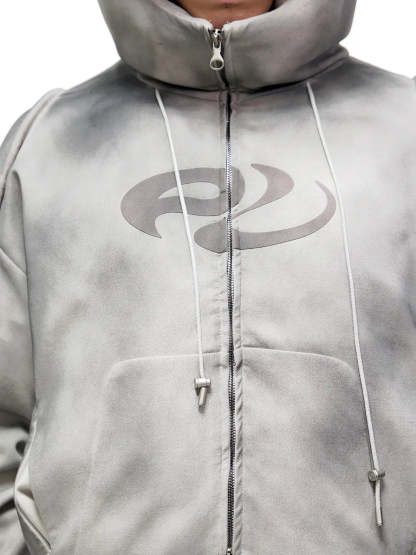 Personsoul Yuan Symbol Puffer Jacket-IYAMIUIO