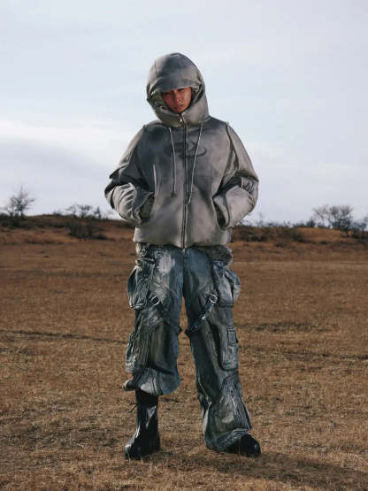 Personsoul Yuan Symbol Puffer Jacket-IYAMIUIO