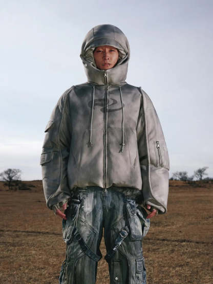 Personsoul Yuan Symbol Puffer Jacket-IYAMIUIO