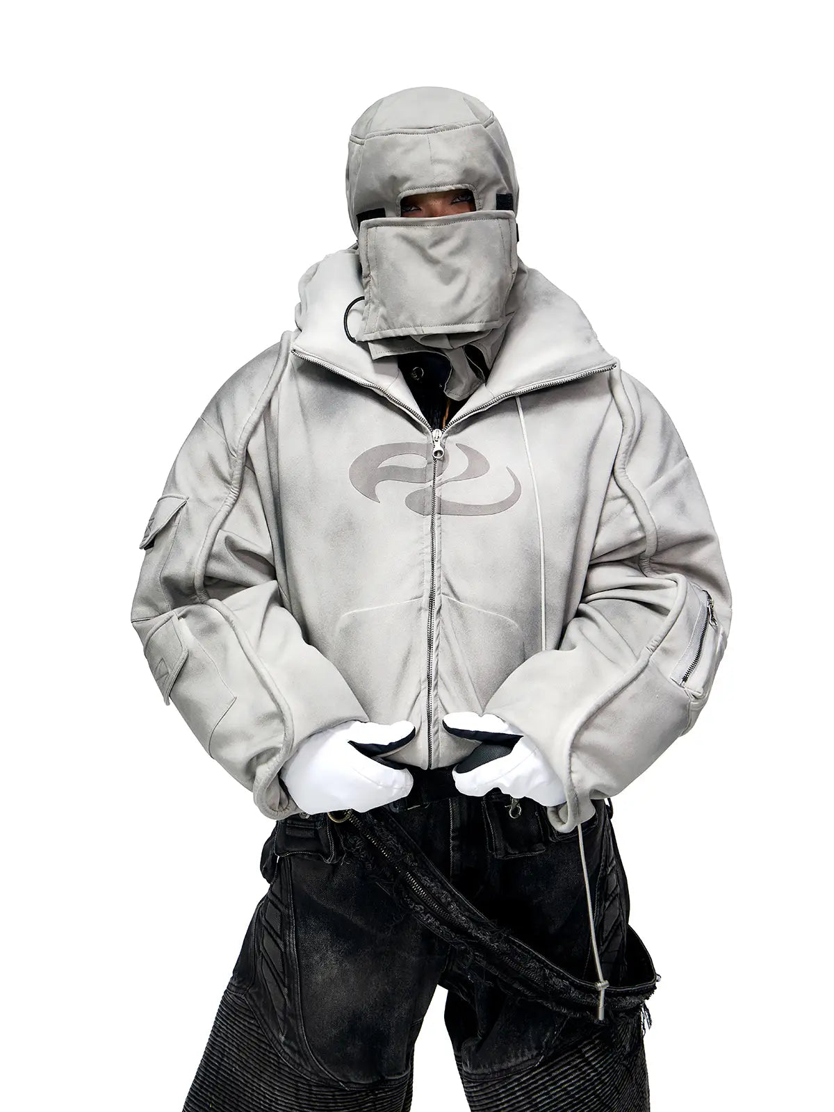 Personsoul Yuan Symbol Puffer Jacket-IYAMIUIO