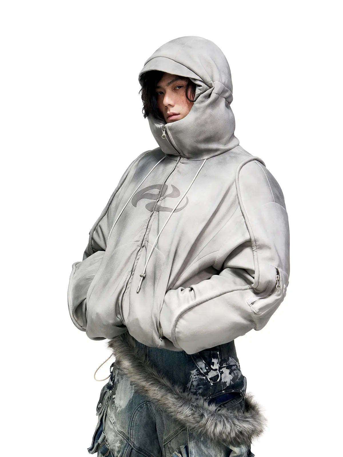 Personsoul Yuan Symbol Puffer Jacket-IYAMIUIO