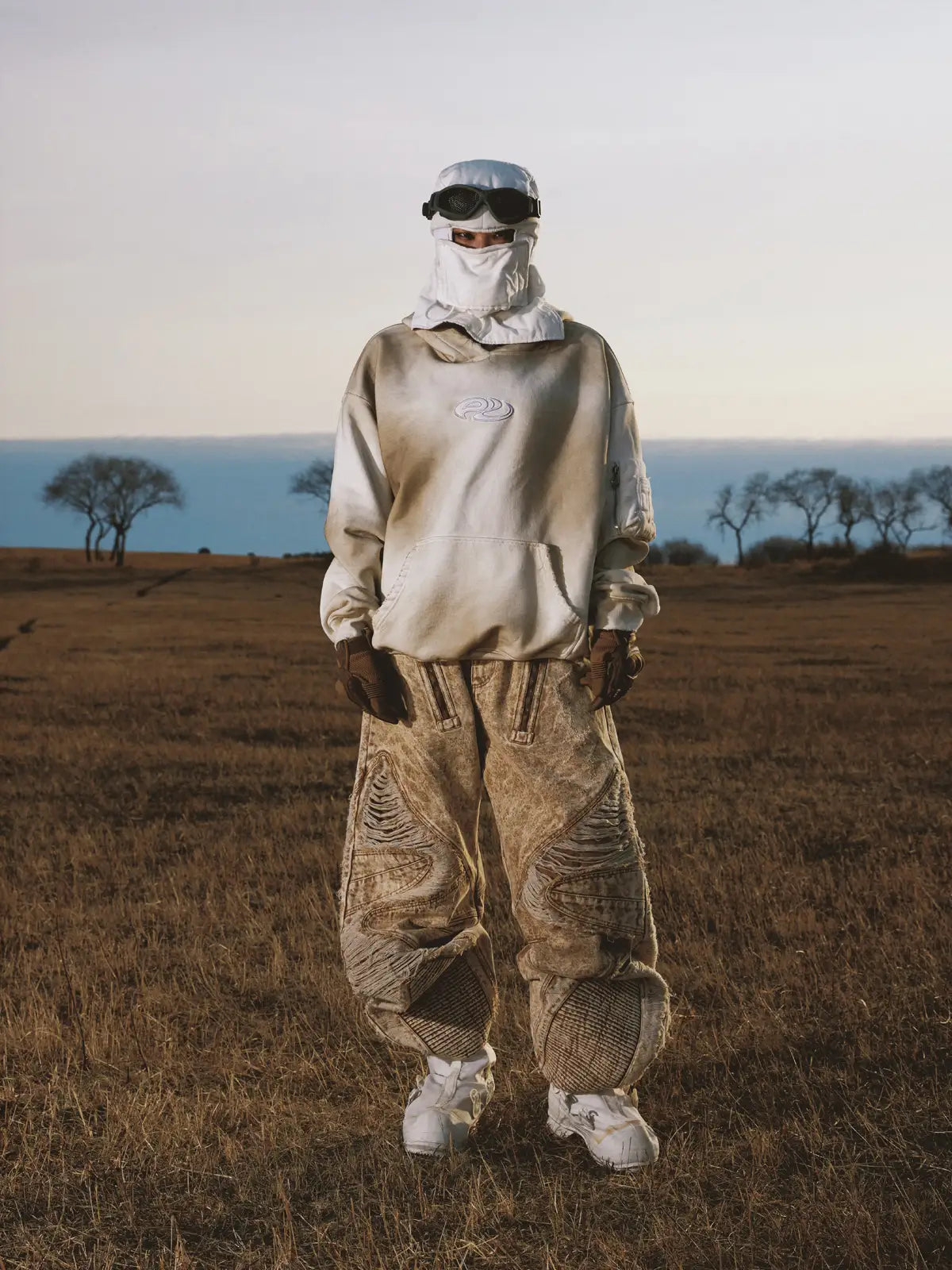 Personsoul Yuan Symbol Tie-Dye Gradient Hoodie-IYAMIUIO