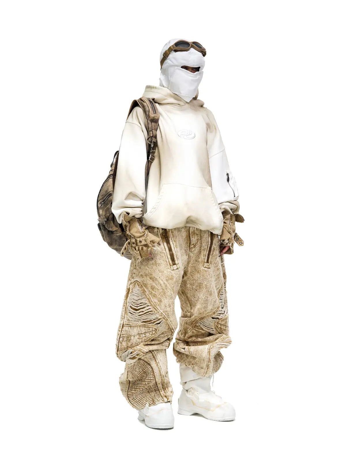 Personsoul Yuan Symbol Tie-Dye Gradient Hoodie-IYAMIUIO