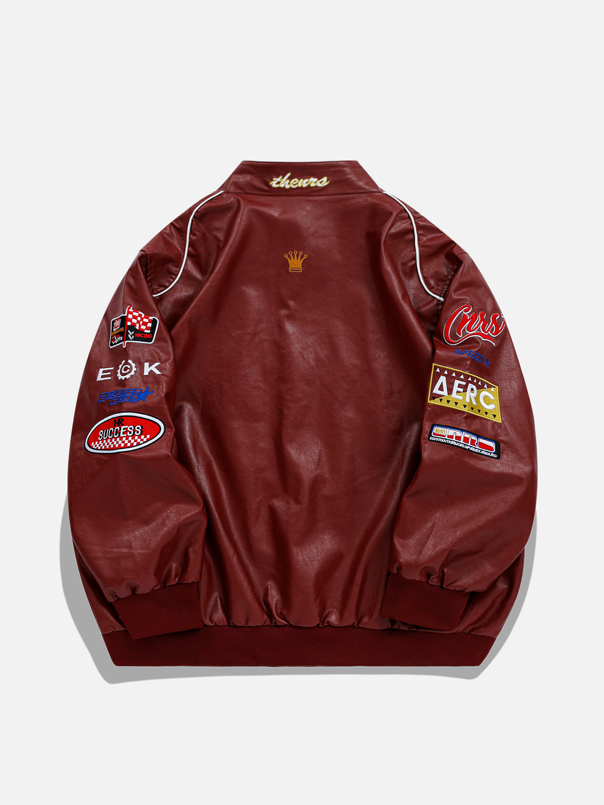 Aelfric Eden Letter-Embroidered Racing Jacket-IYAMIUIO
