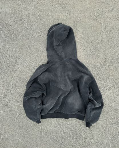 Washed vintage zip up-IYAMIUIO