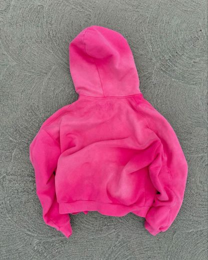 Washed vintage zip up-IYAMIUIO