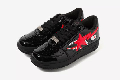 A Bathing Ape Bape Sta Low Sneakers 'Red White' 1F70-191-004RED