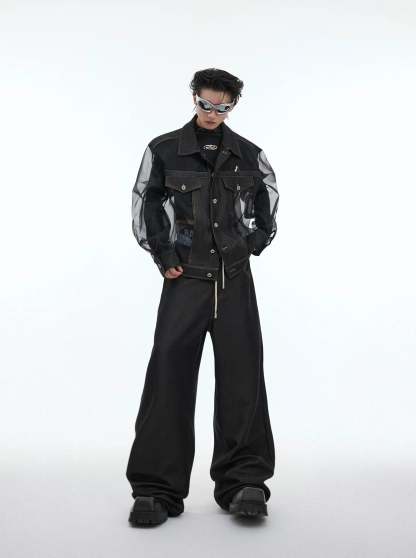 【24s Oct.】Mesh Hollow See-Through Jacket-IYAMIUIO