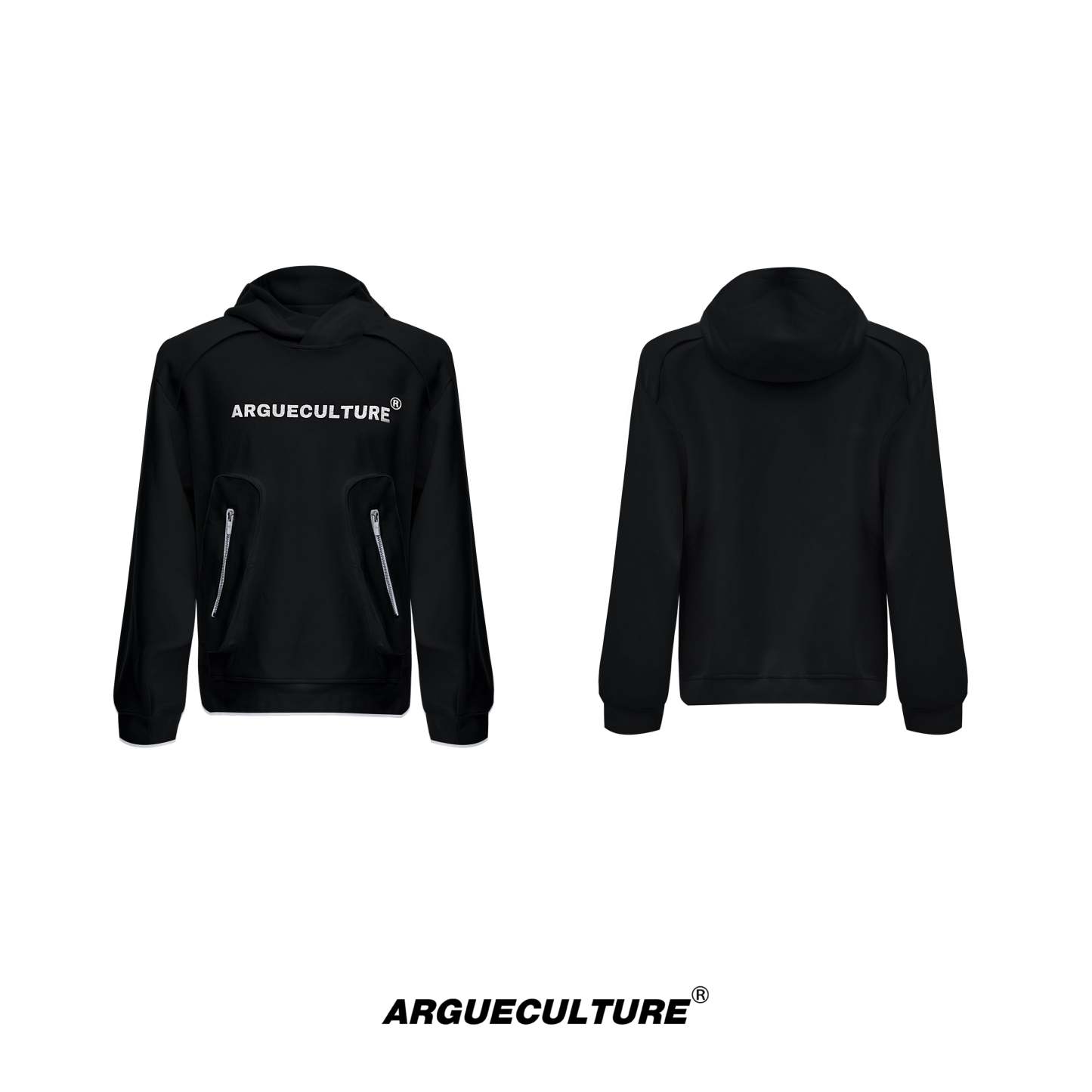 【24s Oct.】Simple Pocket Padded Shoulder Hoodie-IYAMIUIO