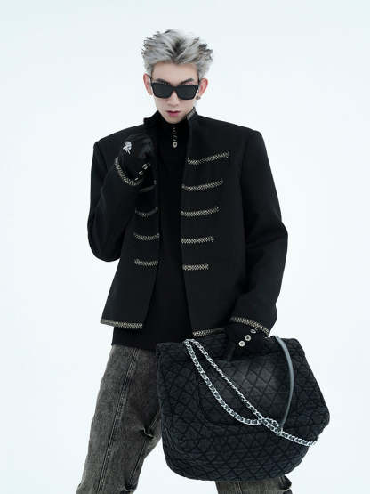 【24s Aug.】Palace Style Padded Shoulder Jacket-IYAMIUIO