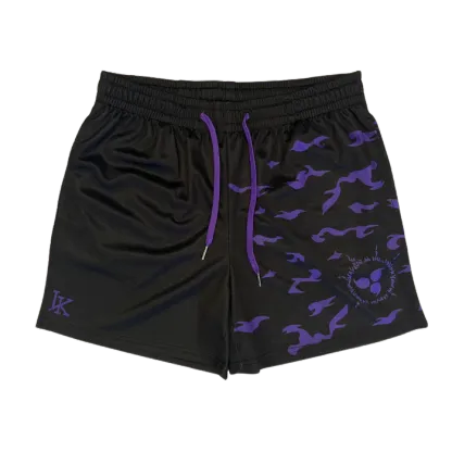 Curse Mesh Shorts - Black - NARUTO-IYAMIUIO
