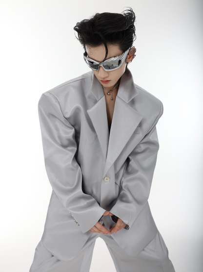 【23s August.】Simple Shoulder Pad Suit-IYAMIUIO