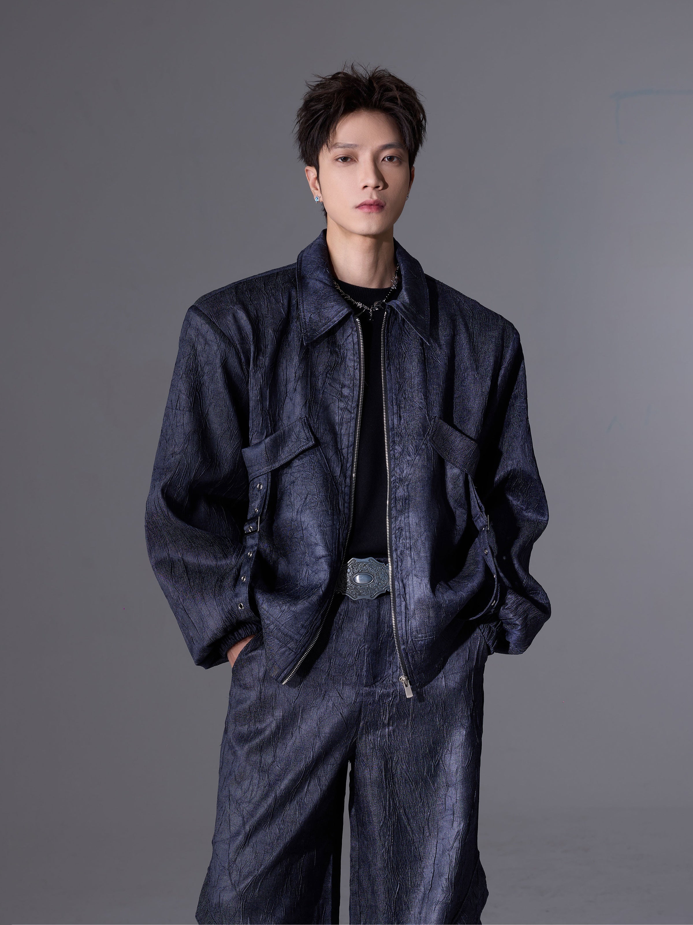 【24s April.】3D Textured Ribbon Jacket-IYAMIUIO