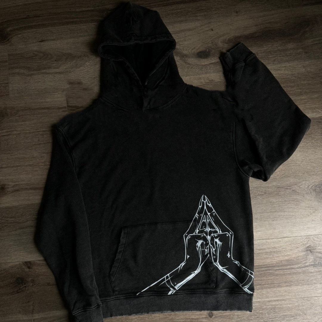 JJK Vintage Washed Hoodie-IYAMIUIO