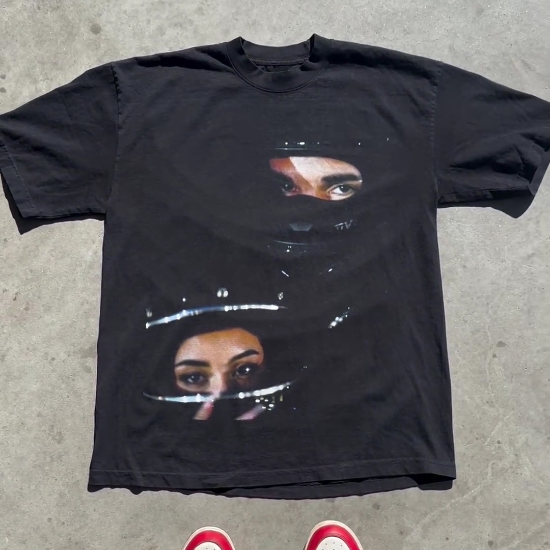 One Of One Print Short Sleeve T-Shirt-IYAMIUIO