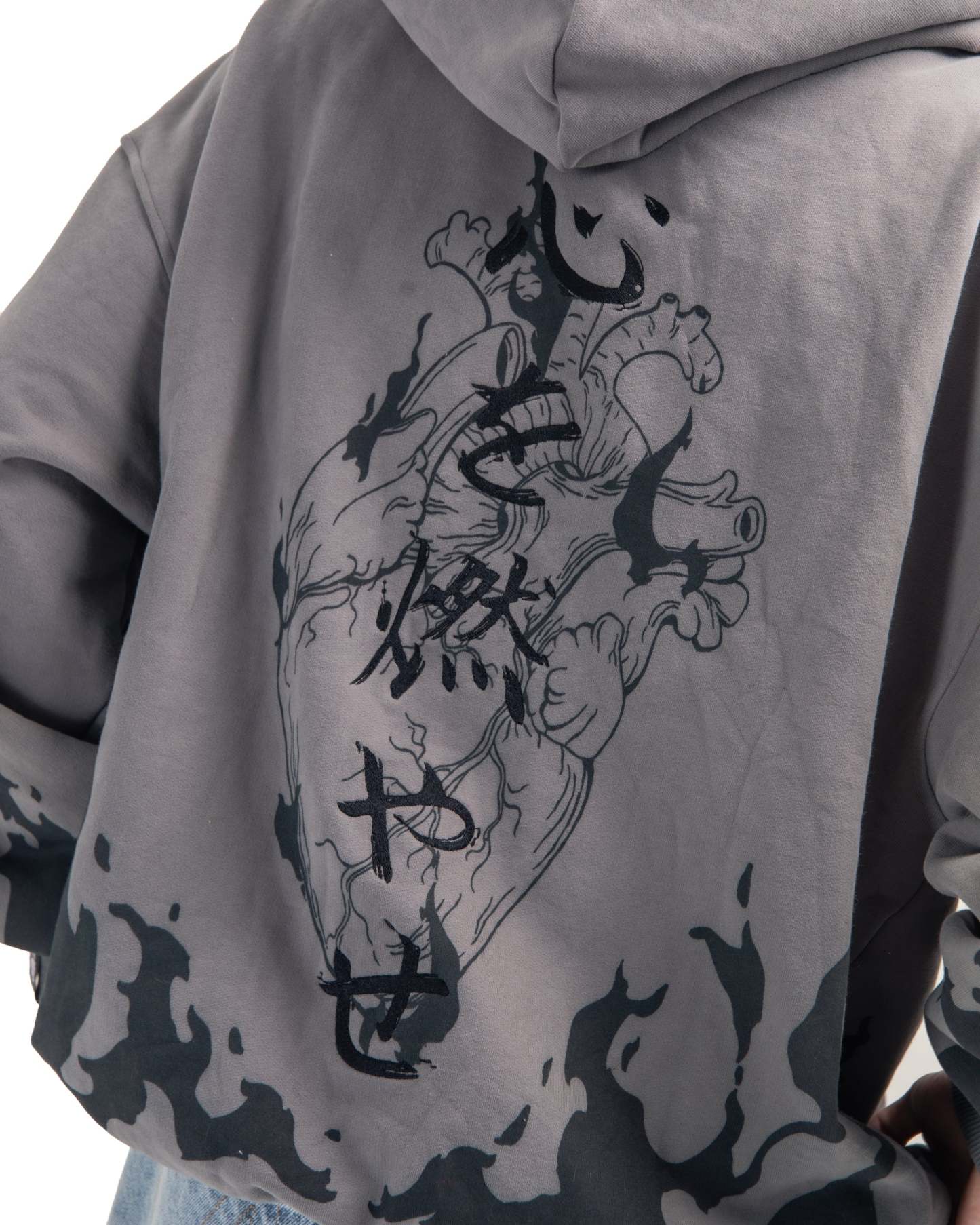 Flame Pillar Zip Hoodie-Demon Slayer-IYAMIUIO