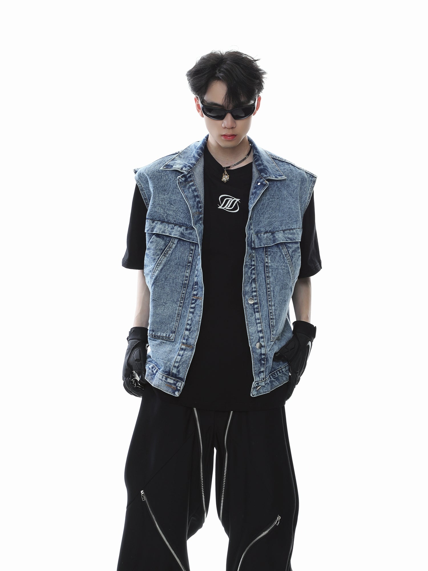 【23s July.】Sleeveless Denim Jacket-IYAMIUIO