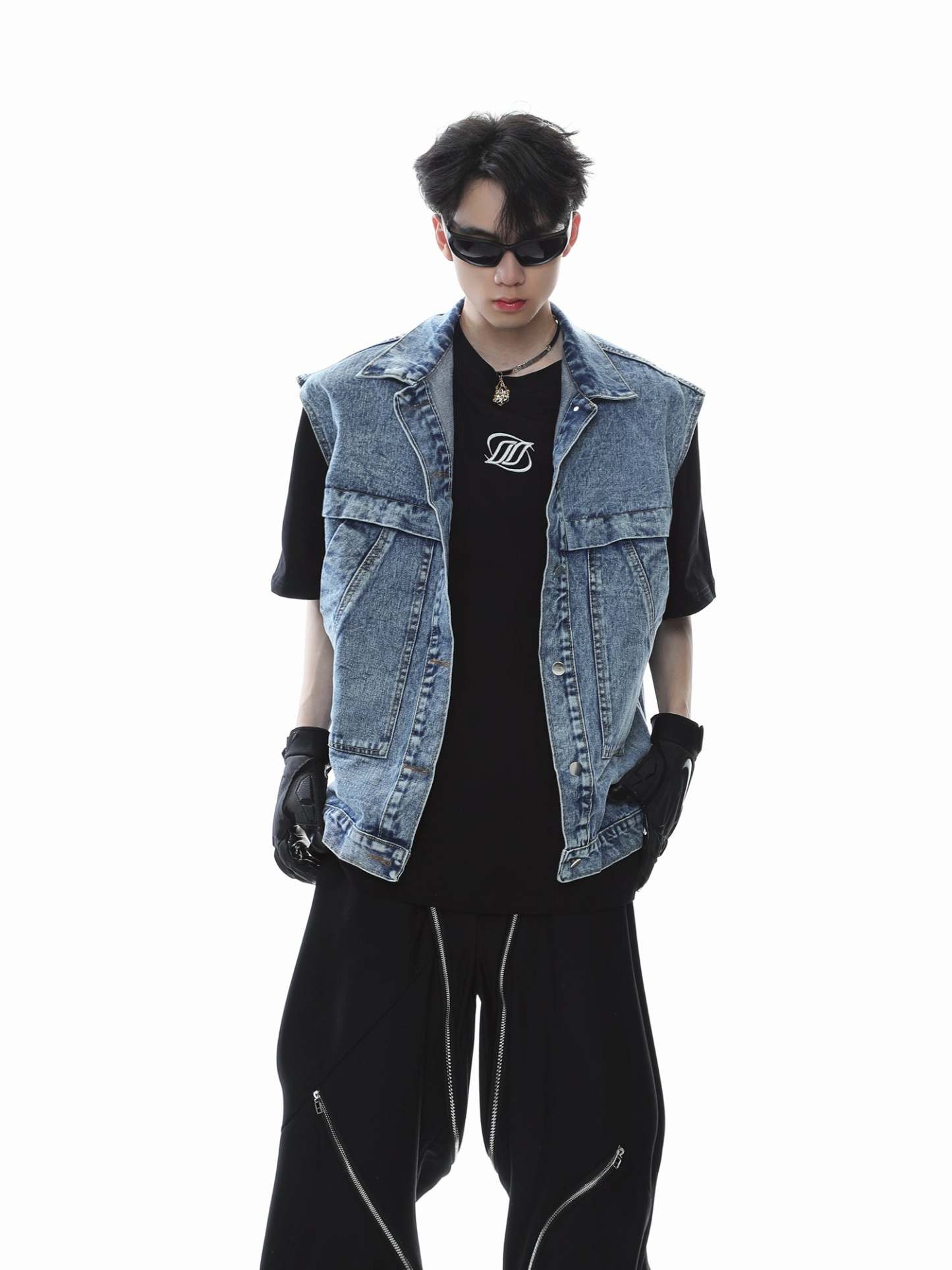 【23s July.】Sleeveless Denim Jacket-IYAMIUIO