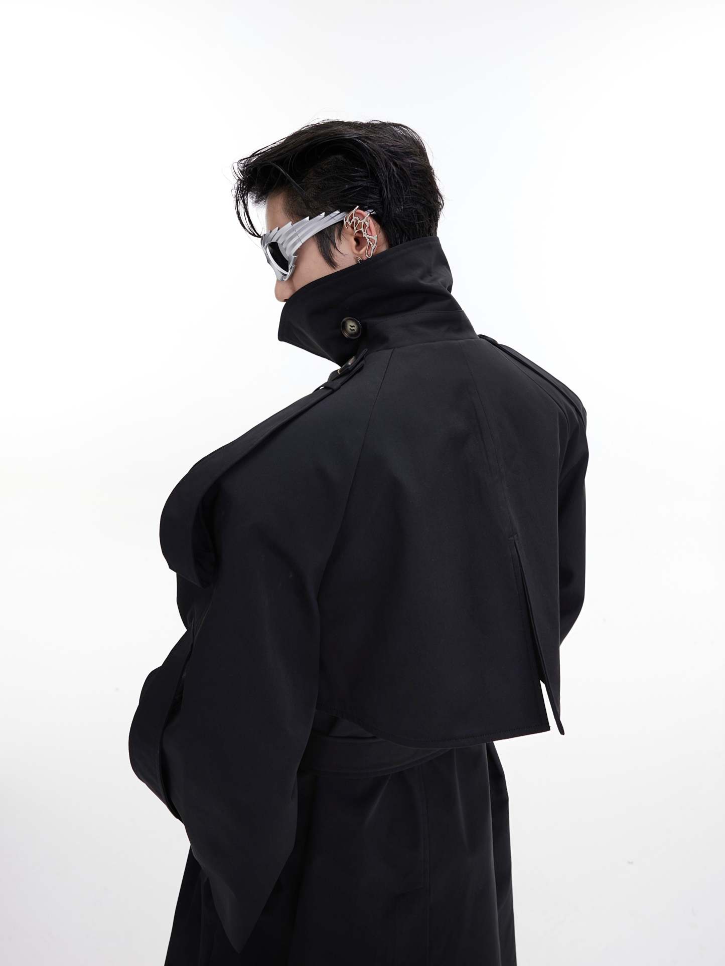 【23s August.】Turtleneck Shoulder Pad Coat-IYAMIUIO
