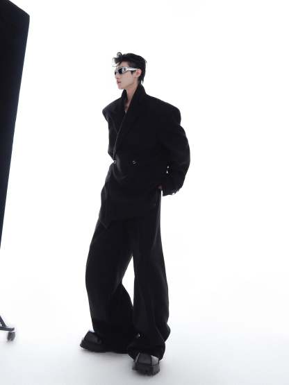 【23s Feb.】High Shoulder Twill Button Design Top Suit-IYAMIUIO