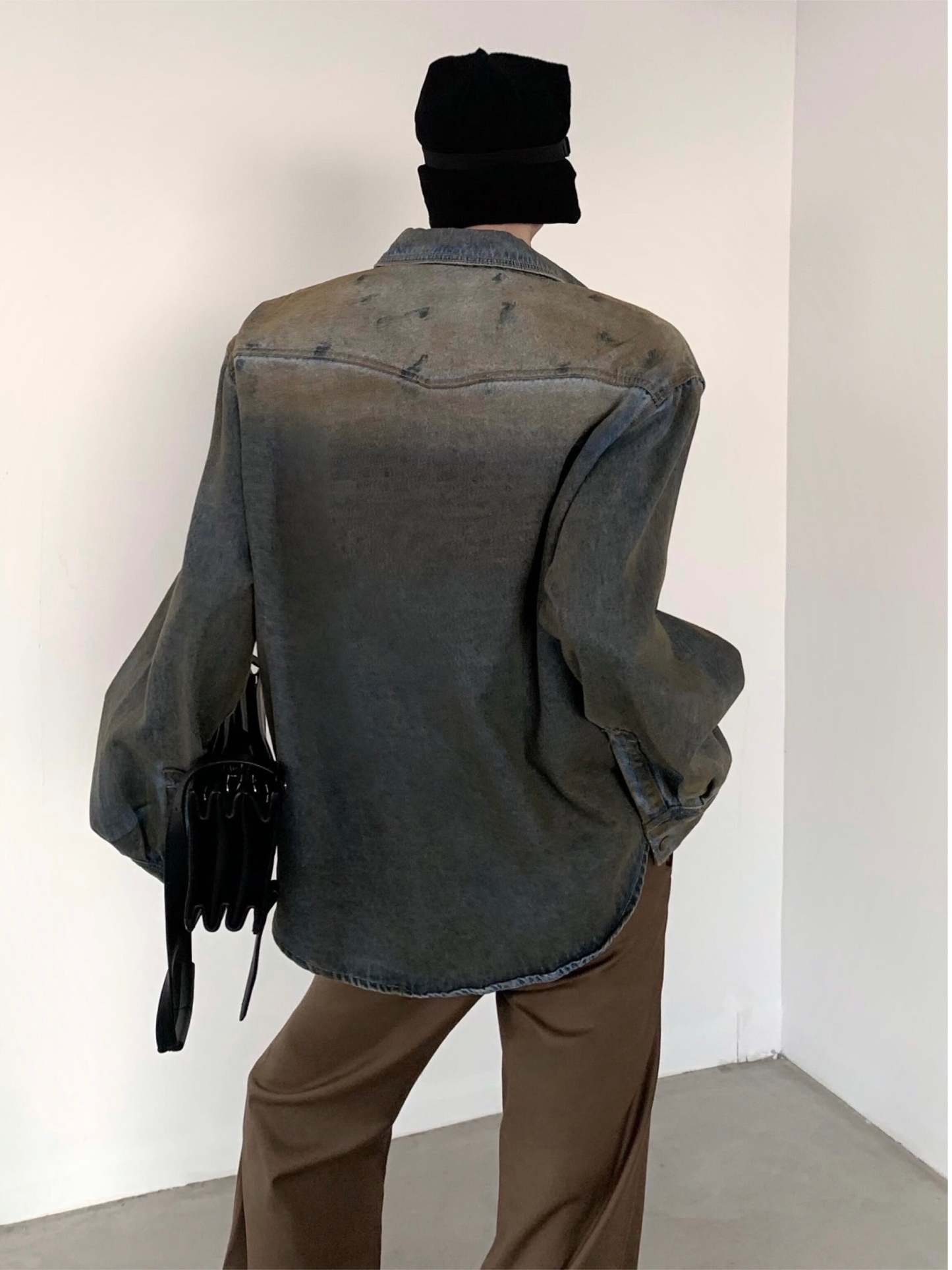 【24s March.】American Vintage Distressed Washed Denim Jacket-IYAMIUIO