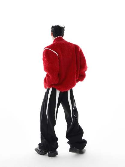 【NEW ARRIVALS】Mink Faux Weighted Knit Sweater-IYAMIUIO