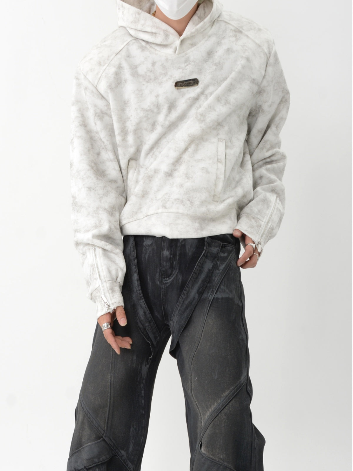 【24s Sep.】Vintage Metal Short Sweatshirt-IYAMIUIO