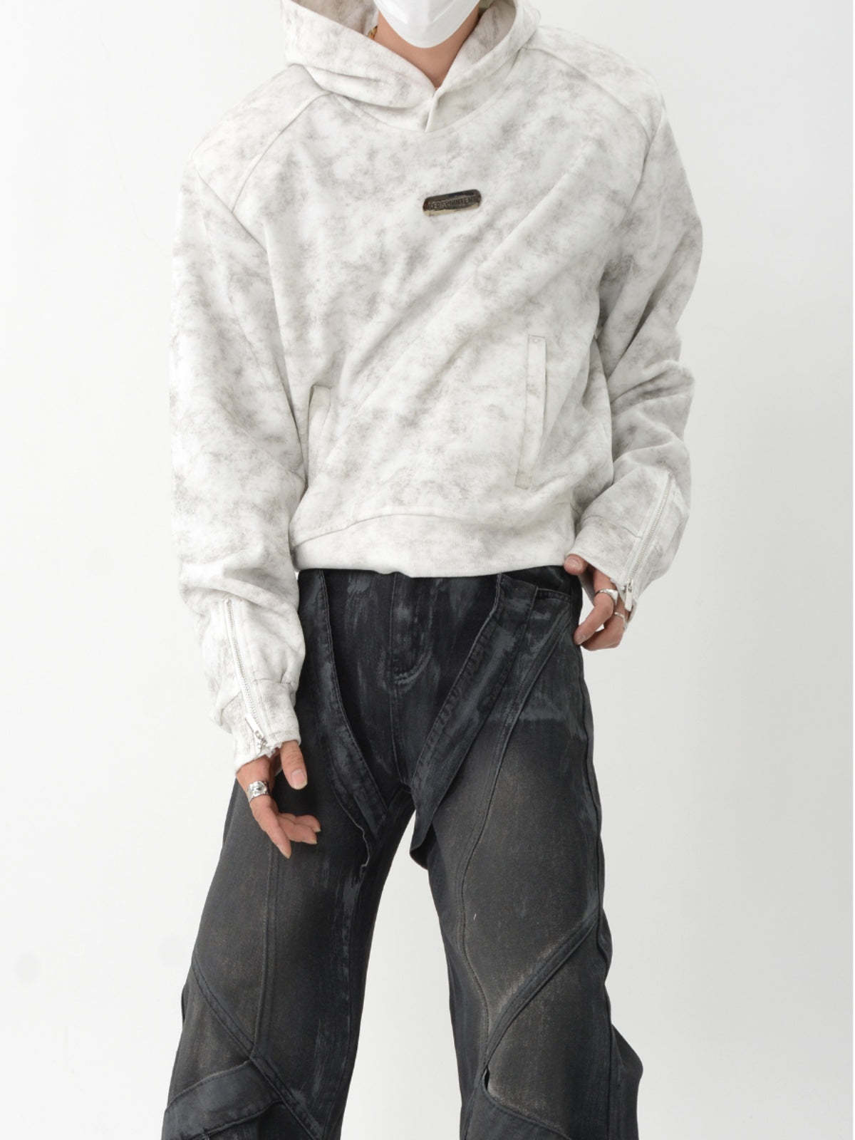 【24s Sep.】Vintage Metal Short Sweatshirt-IYAMIUIO