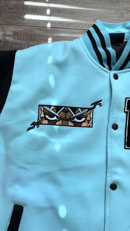 “WHITE SNAKE” Varsity Jacket-IYAMIUIO