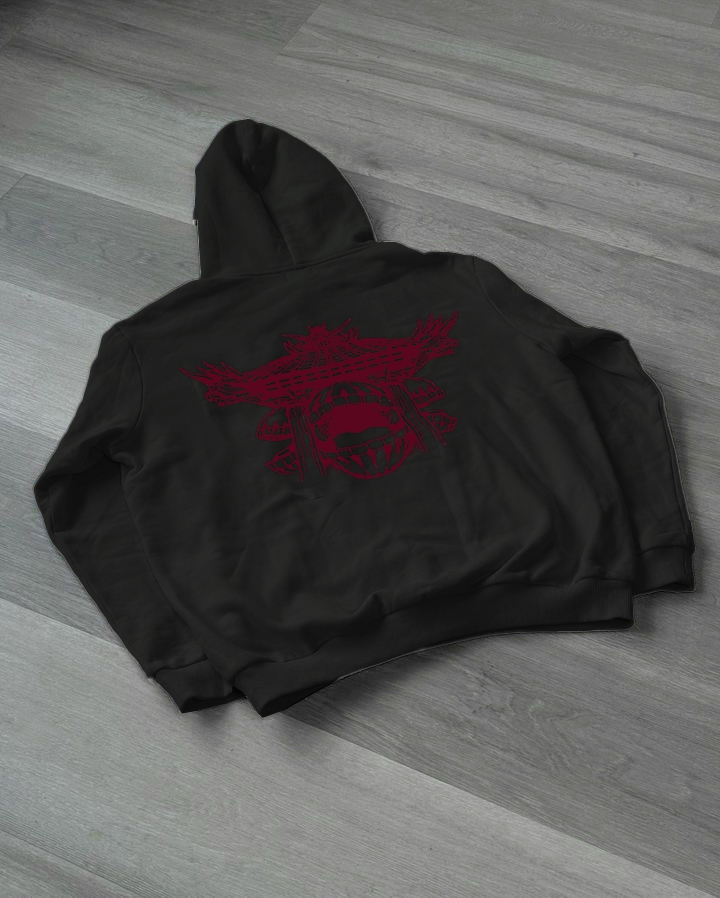 Embroidered Hoodie - JJK-IYAMIUIO