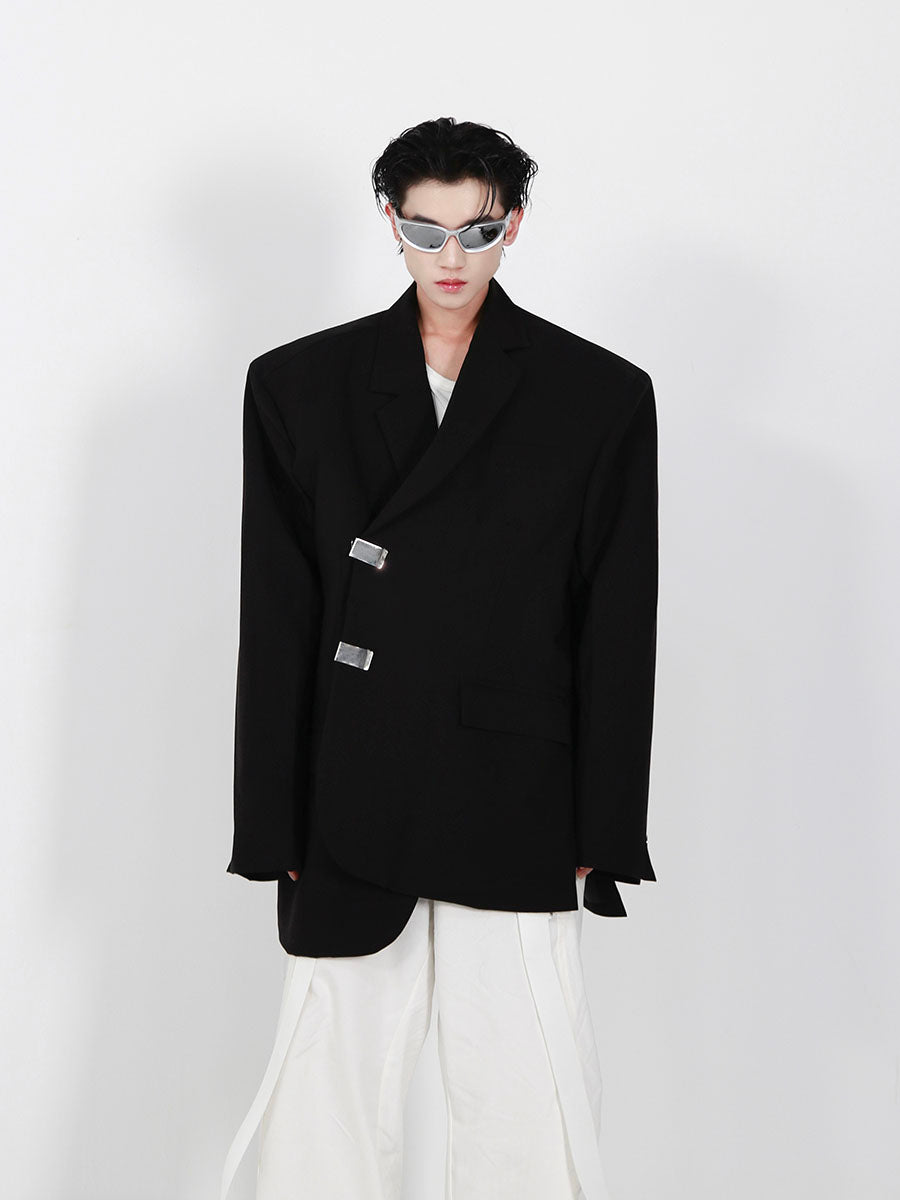 Irregular Slit Design Jacket-IYAMIUIO
