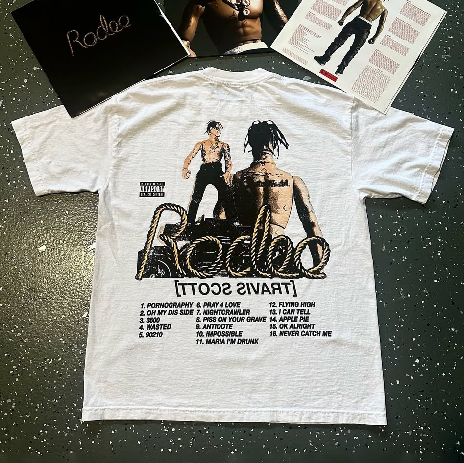 Fashion Rodeo Print Short Sleeve T-Shirt-IYAMIUIO