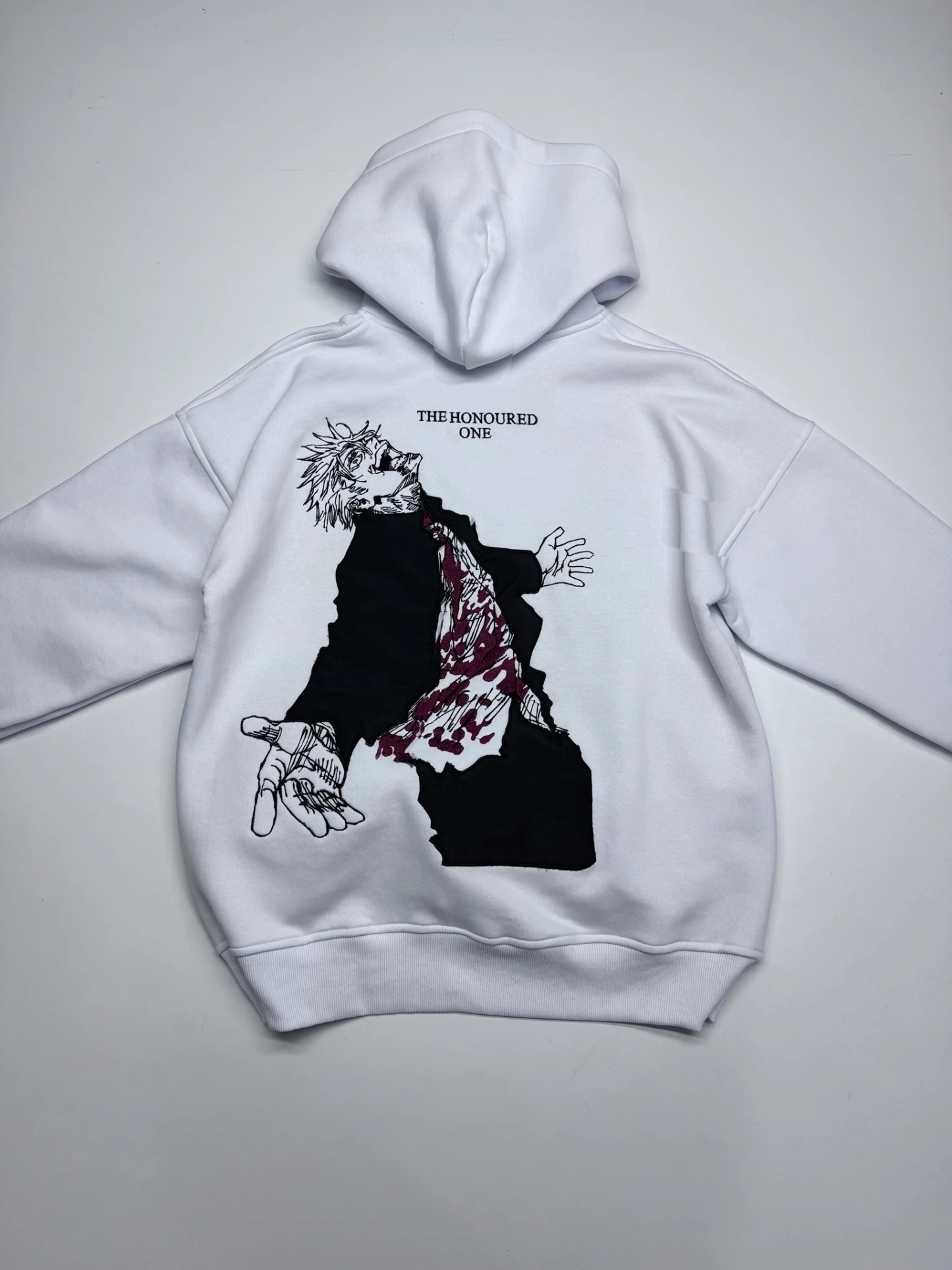 JJK Embroidered Hoodie-IYAMIUIO
