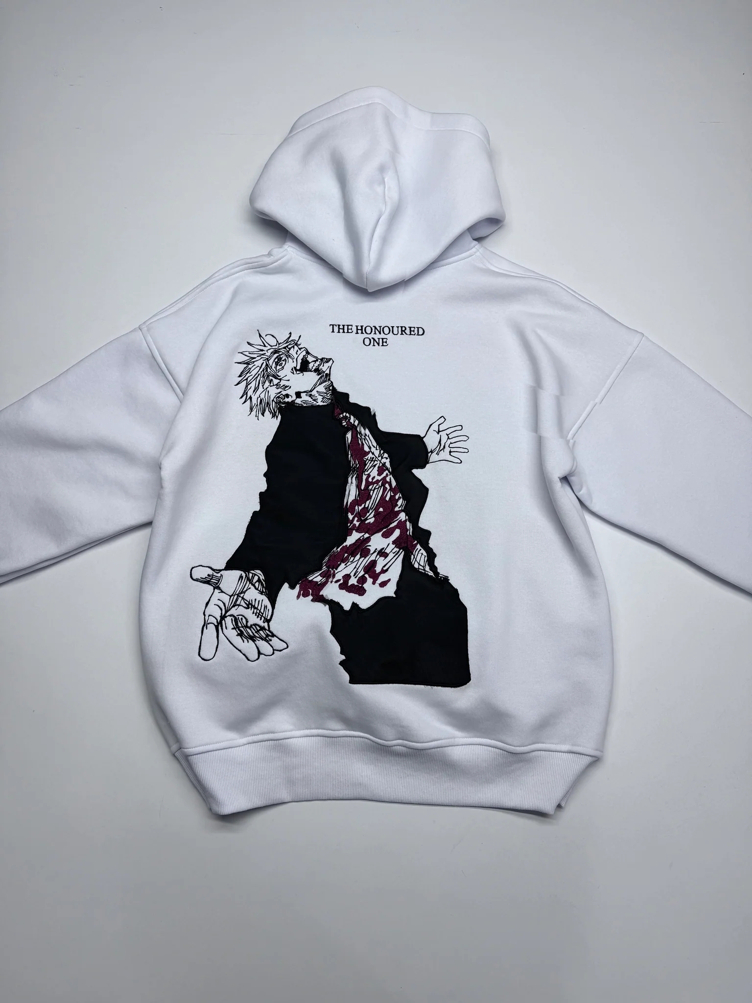 JJK Embroidered Hoodie-IYAMIUIO