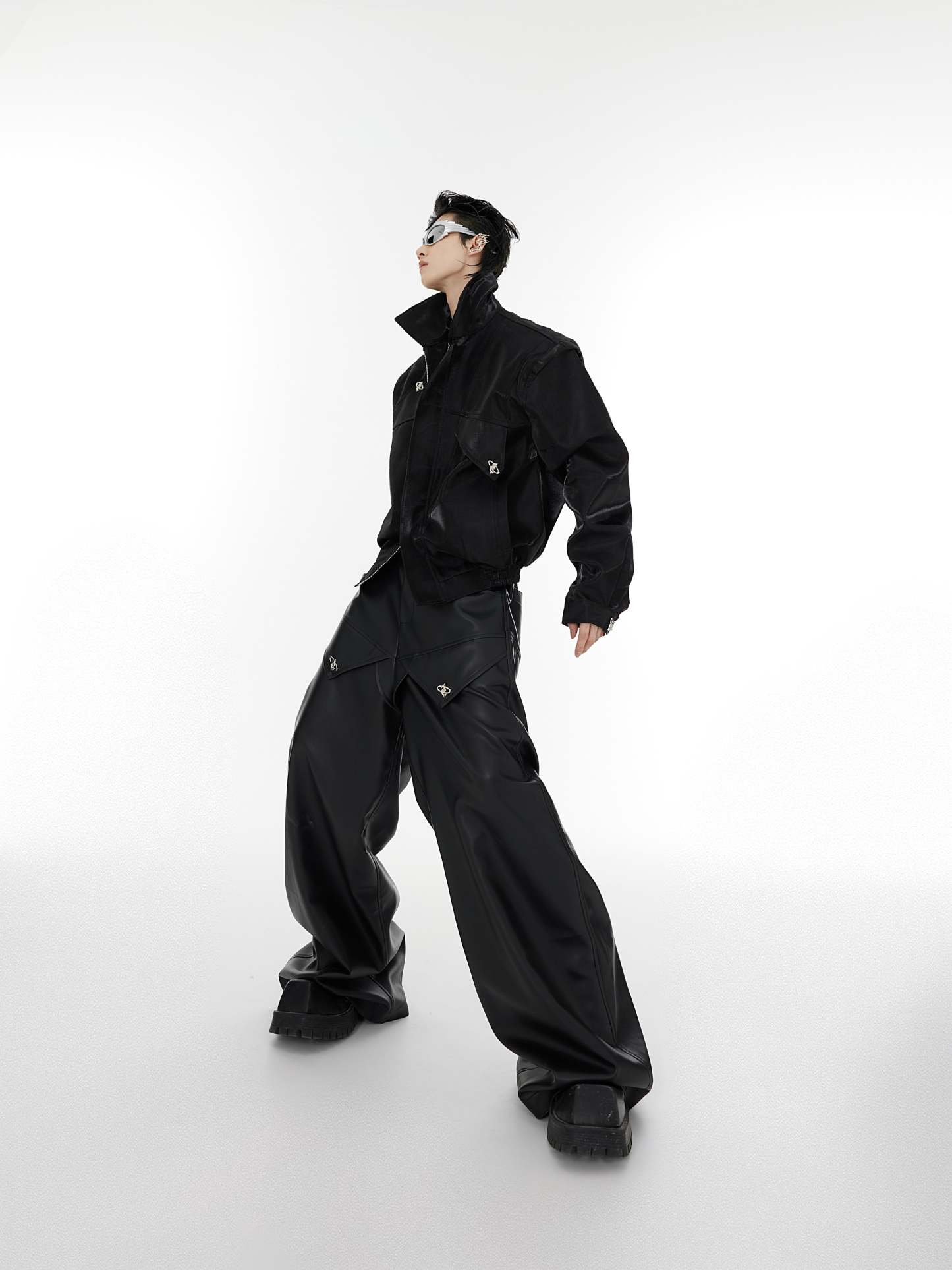 【23s August.】Streamer Shoulder Pad Jacket-IYAMIUIO