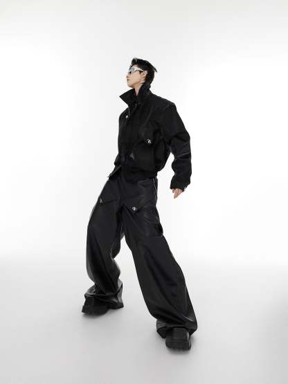 【23s August.】Streamer Shoulder Pad Jacket-IYAMIUIO