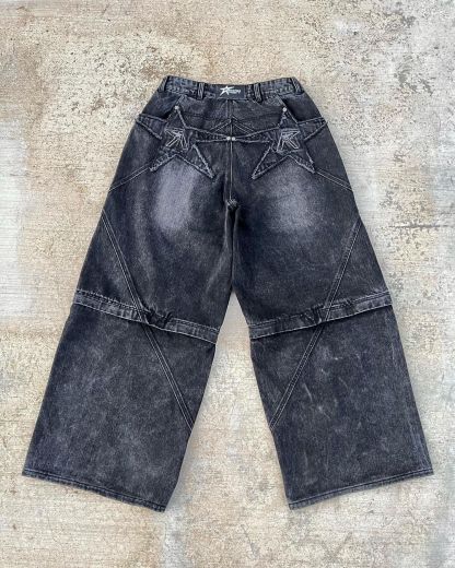 pocket convertible denim jean-IYAMIUIO