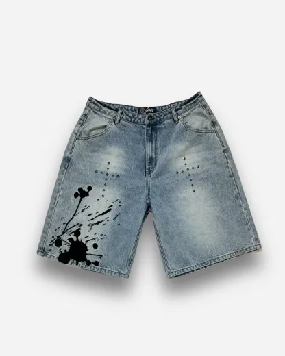Fangs Studded Shorts-IYAMIUIO