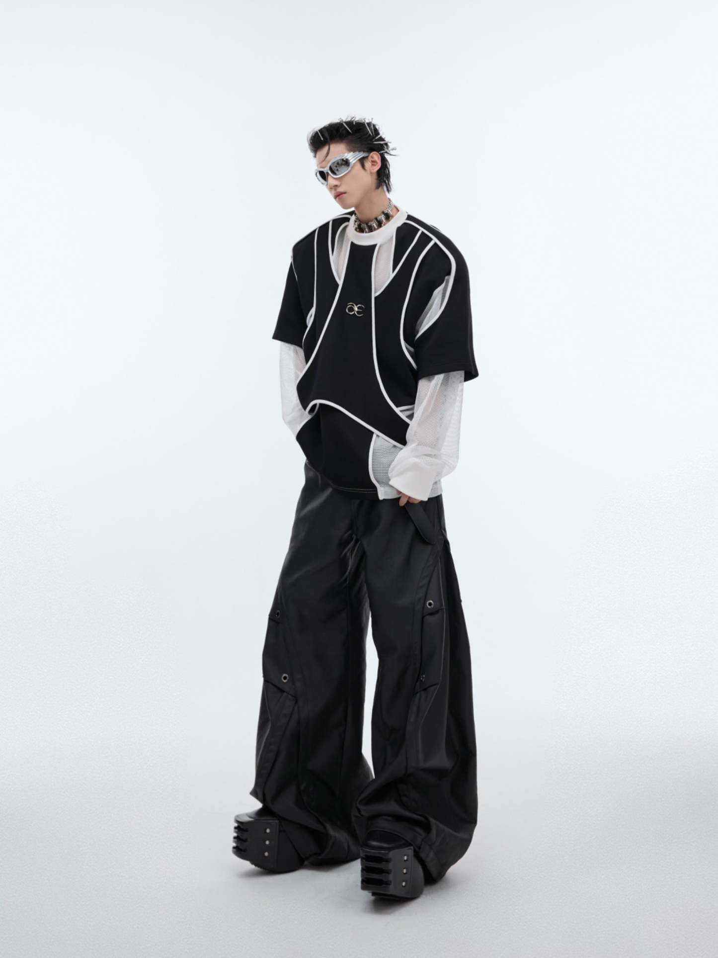 【24s Sep.】Fake Two-piece Crew Neck Sweatshirt-IYAMIUIO