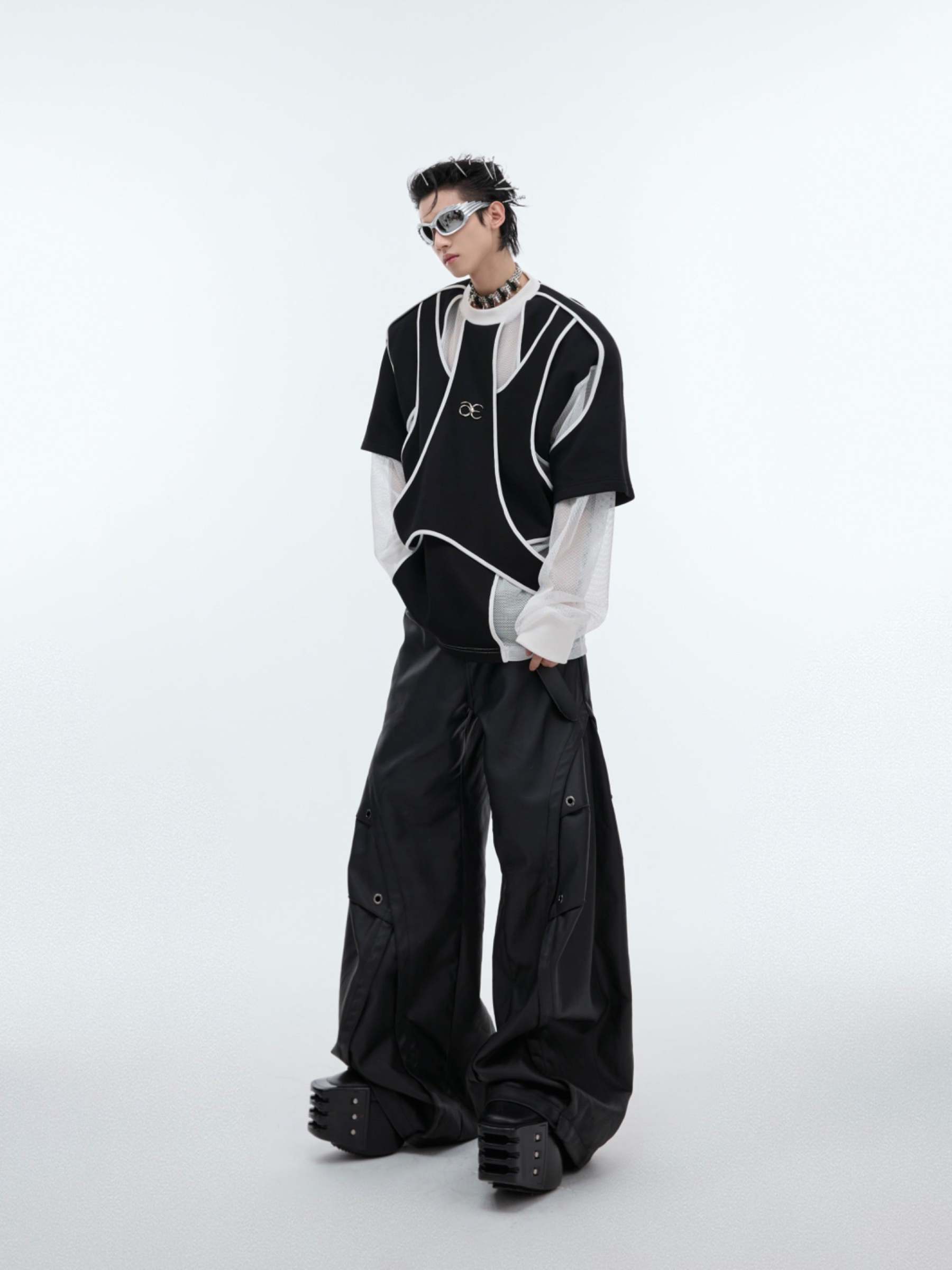 【24s Sep.】Fake Two-piece Crew Neck Sweatshirt-IYAMIUIO