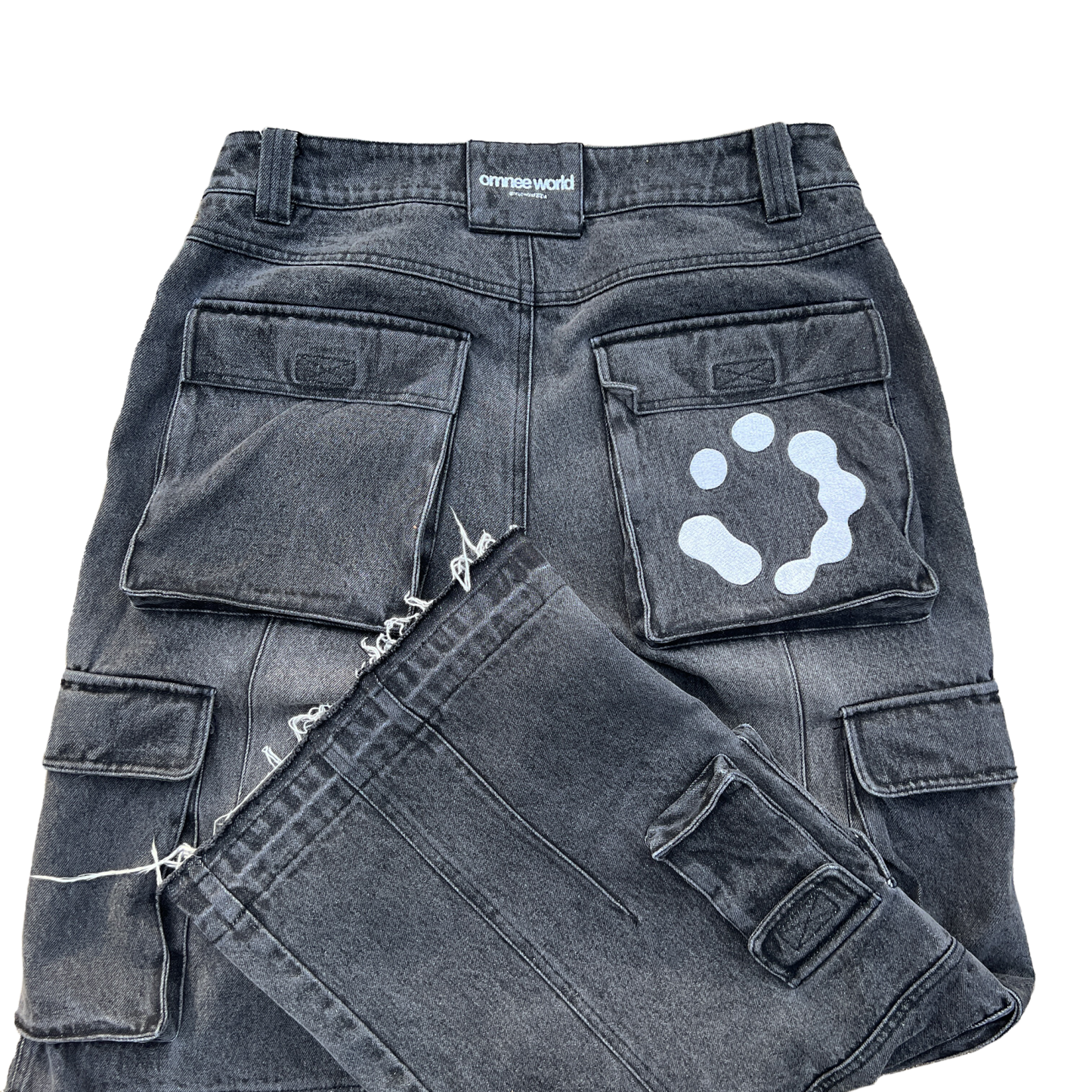 heavy denim cargos-IYAMIUIO