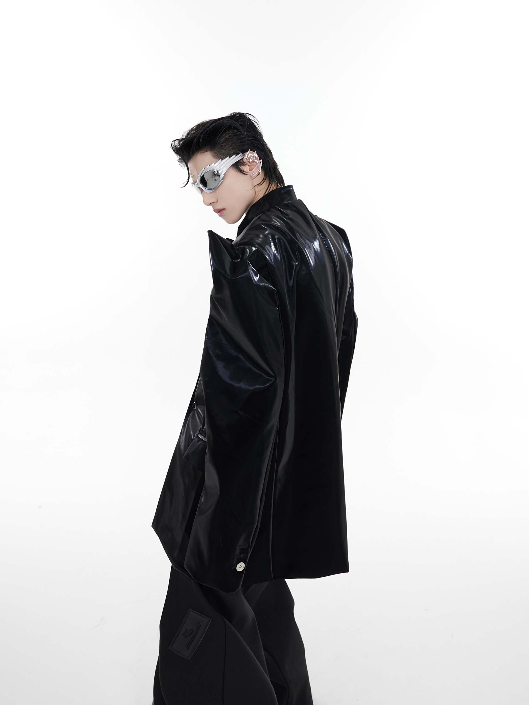 【23s August.】Horn-shaped Leather Jacket-IYAMIUIO