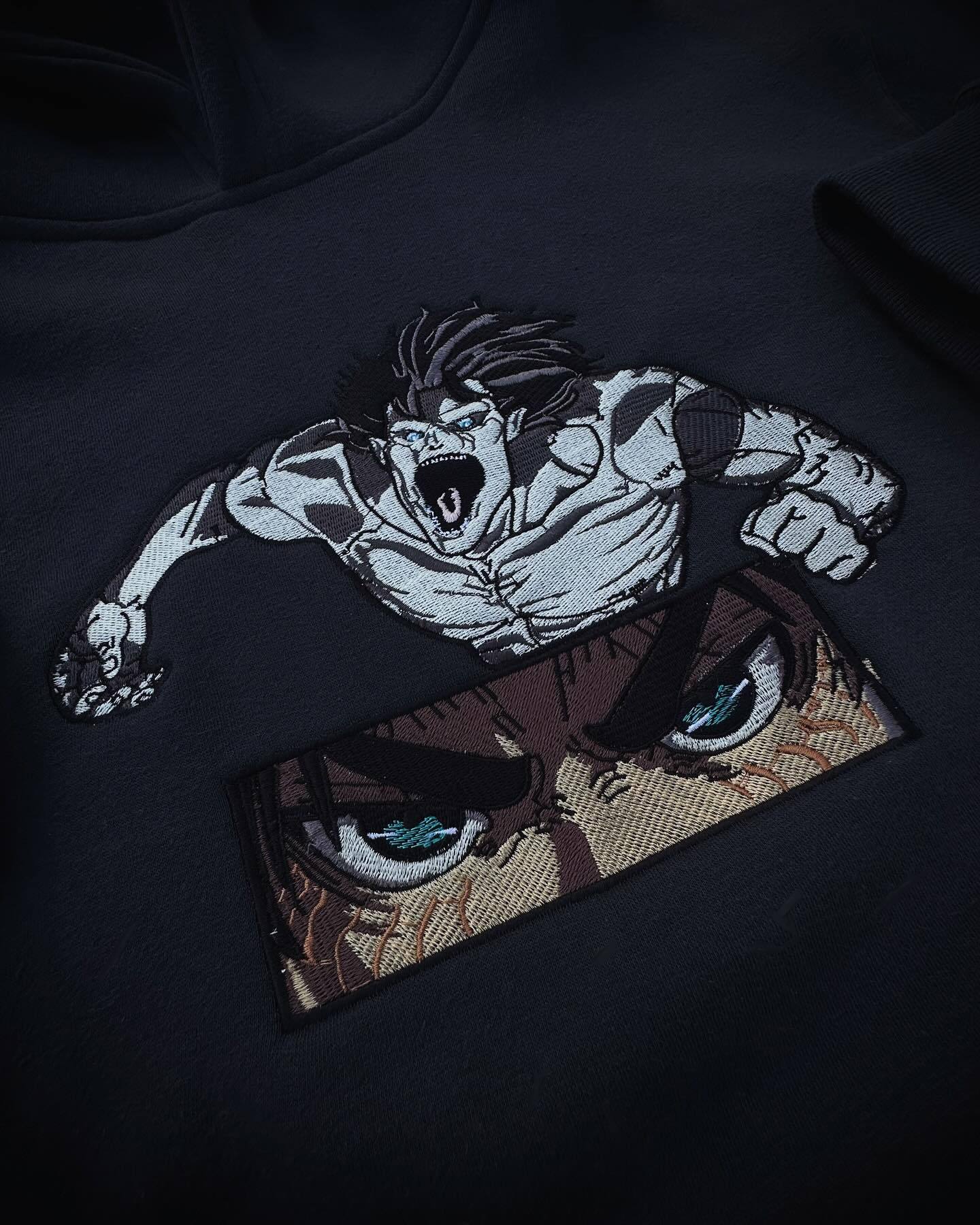 AOT-Embroidered Hoodie-IYAMIUIO